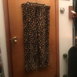 Leopard pajama pants